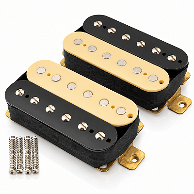 Par Captadores Humbucker Alnico V Braço Ponte 50mm 52mm Vintage Zebra