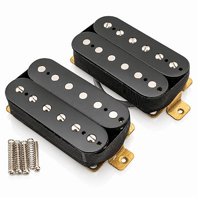 Par Captadores Humbucker Alnico V Braço Ponte 50mm 52mm Vintage Preto