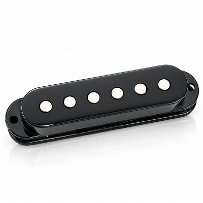 Captador Single Coil Guitarra Strato Ponte Alnico V 6.4K Anos 60 Preto