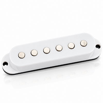 Captador Single Coil Guitarra Strato Ponte Alnico V 6.4K Anos 60 Branco