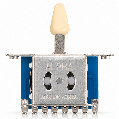 Chave Seletora Para Guitarra 3 Posições Alpha Knob Creme