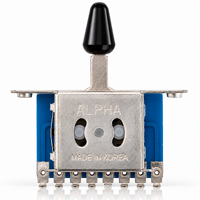 Chave Seletora Para Guitarra 3 Posições Alpha Knob Preto
