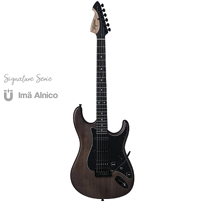 Guitarra Tagima Eletrica Juninho Afram JA-3 Transparent Black