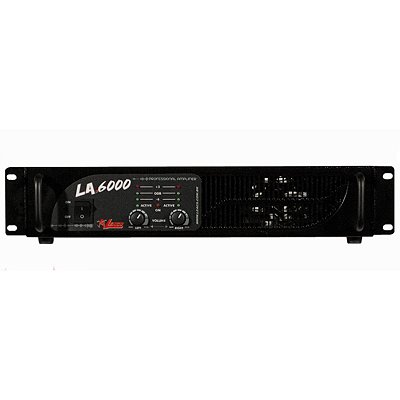Amplificador de Potência Leacs LA6000 2 Canais 1000W RMS