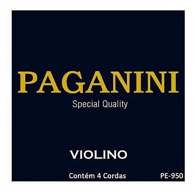 Jogo De Cordas Para Violino Special Quality Paganini Pe950