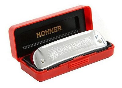 Gaita De Boca Harmônica Diatônica Hohner Golden Melody Em C