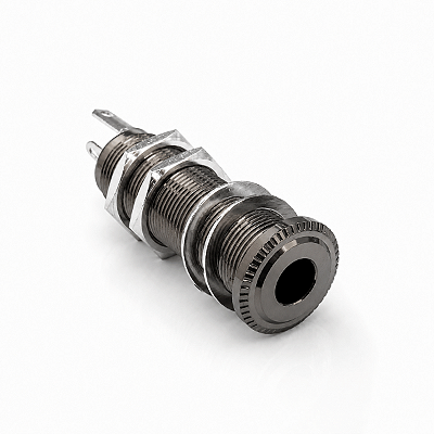 Jack Conector P10 Roldana Stéreo Cosmo Black Guitarra Baixo
