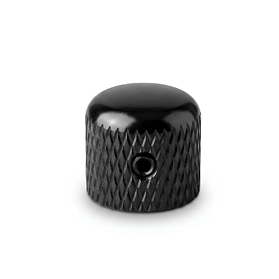 Knob De Metal Para Guitarra E Baixo Com Parafuso Preto