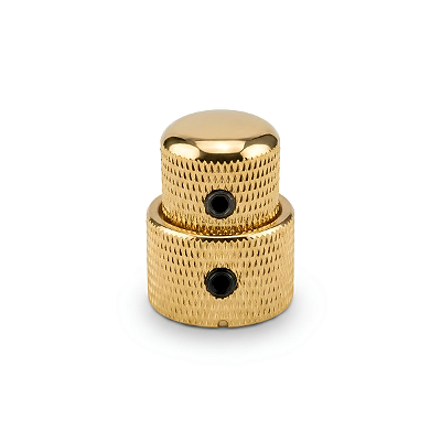 Knob Duplo Concêntrico Para Contra Baixo Dourado Thida