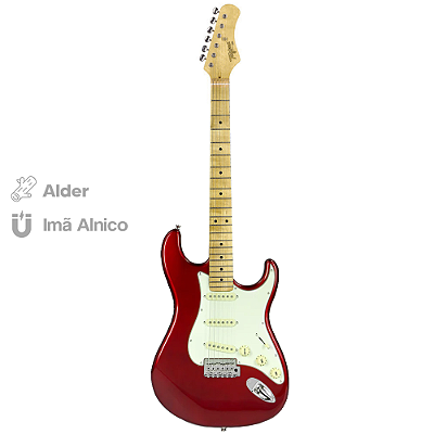 Guitarra Elétrica Strato Tagima T-635 Vermelha Classic Séries