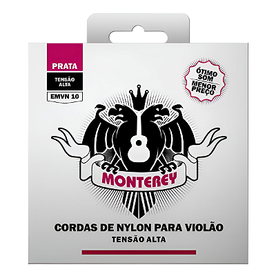Jogo De Cordas Para Violão Nylon Monterey Tensão Pesada