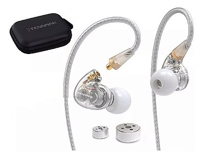 Fone De Ouvido In Ear Dual Driver Tennmak Transparente