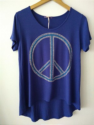 Camiseta T-Shirt Feminina Paz e Amor
