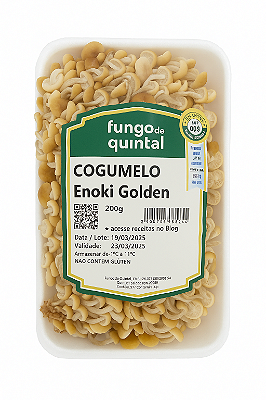 Cogumelo Enoki Golden Fungo de Quintal