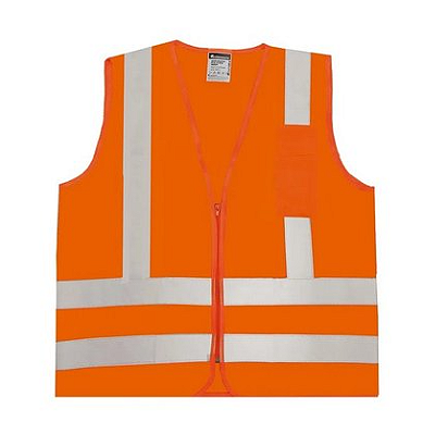 Colete Refletivo de Alta visibilidade Laranja