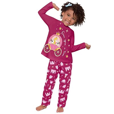 Pijama Longo Infantil Feminino Once Upon a Time 