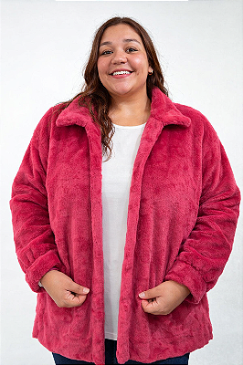 Casaco Teddy Plus Size