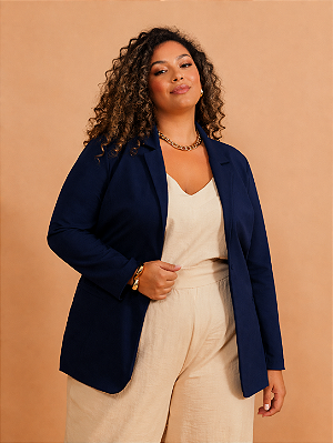 Blazer Bolso Lígia Plus Size