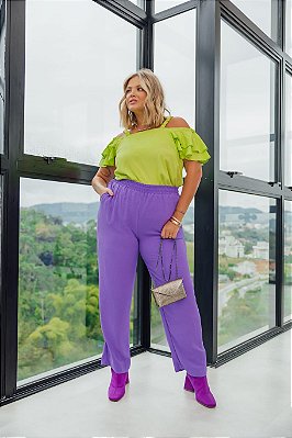 Calça Pantalona Plus Size