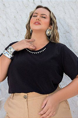 Blusa Aplicação Join Plus Size
