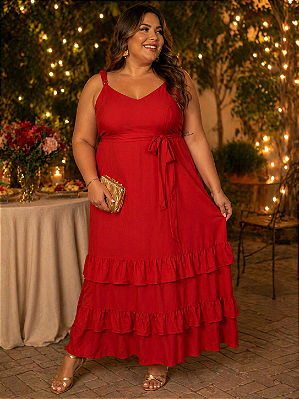 Vestido Longo Alça Fina