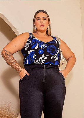 Regata Alca Larga Fernanda Plus Size