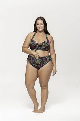 Calcinha Praia Estampada Plus Size