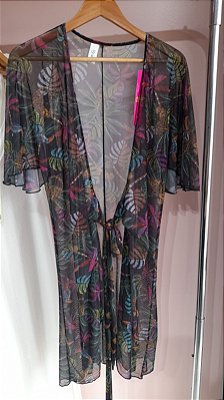 Saida Tule Amarração Plus Size