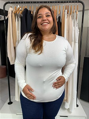 Blusa Basica de Viscose Plus Size
