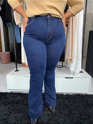 Calça Jeans Flare Plus Size
