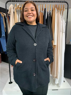 Casaco Pelucia Plus Size