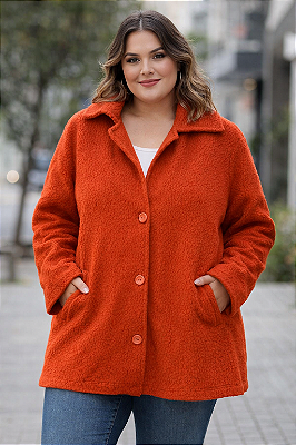 Casaco Pelucia Plus Size