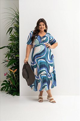 Vestido Alamada Plus Size