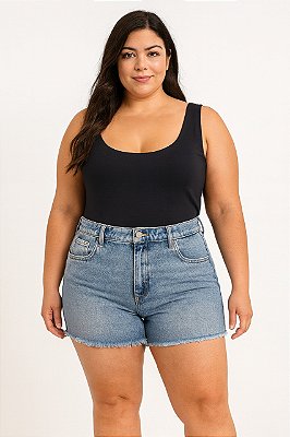Short Jeans Destroy Plus Size