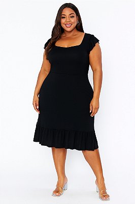 Vestido Azaleia Preto Plus Size