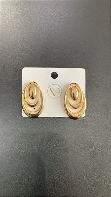 Brinco  Metal Com Dourado