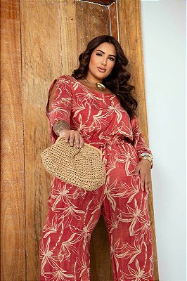 Blusa Abertura Manga Plus Size