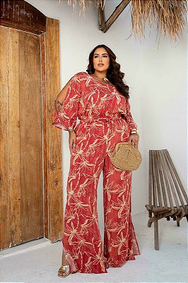Calça Estampada Plus Size