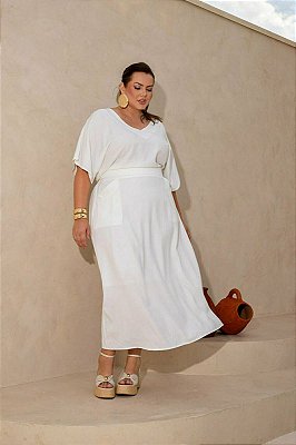 Conjunto Top e Saia Midi