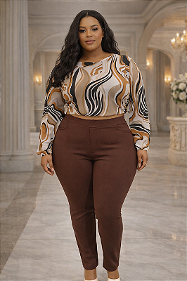 Calça Reta Body Fit