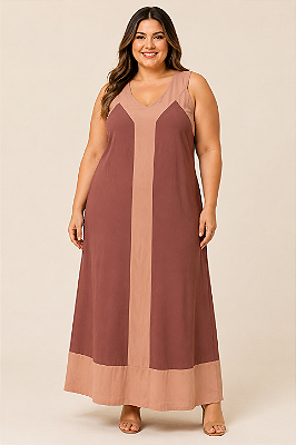 Vestido Bicolor