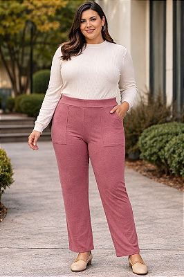 Calça Com Bolso Sobr