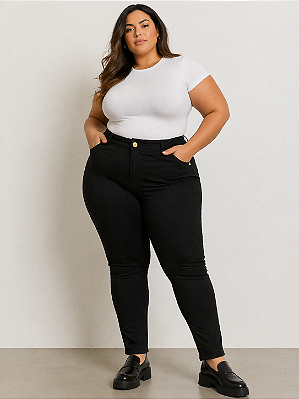 Calça Jeans Skinny Preta