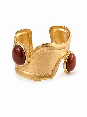 Bracelete Metal Fosco Dourado