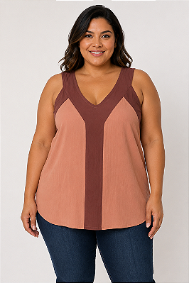Blusa Regata Bicolor
