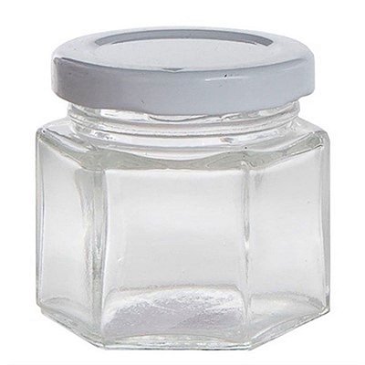 Potinho de Vidro Sextavado - 40 ml
