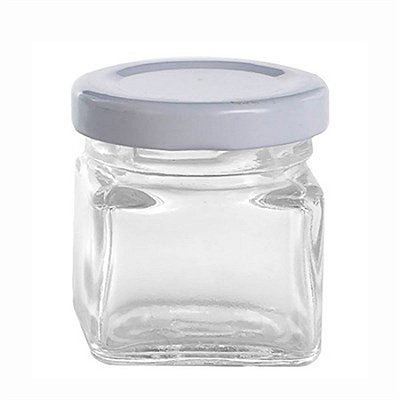 Potinho de Vidro Quadrado - 25 ml