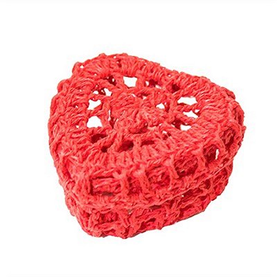 Mini Caixinha Coração de Crochê para Lembrancinha - Vermelha