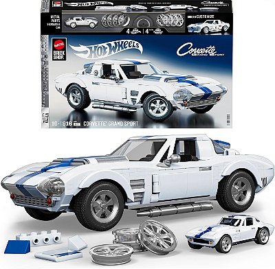 Hot Wheels '63 Corvette Grand Sport - Brick Shop Elite 1:16 - Mattel JGR31