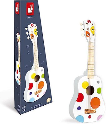 Janod - Meu Primeiro Violão Branco - Confetti